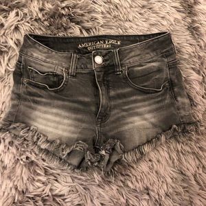 American Eagle Mid Waist Cut off Shorts